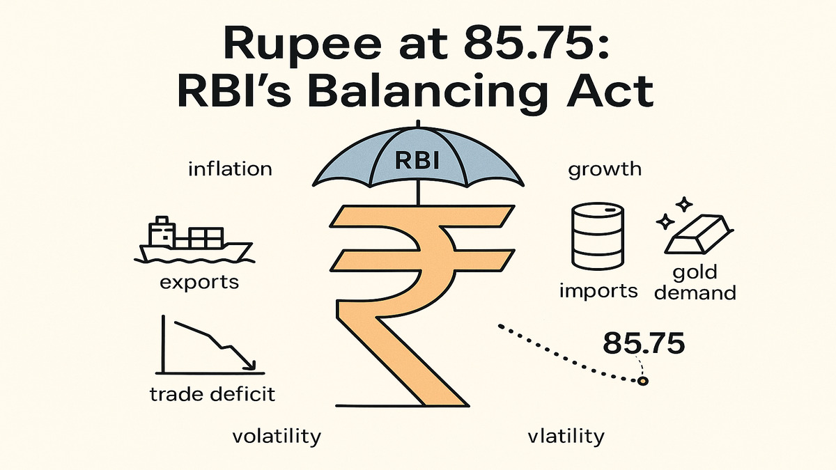 Rupee Hits 85.75: How RBI’s Moves Are Shaping India’s Currency Outlook